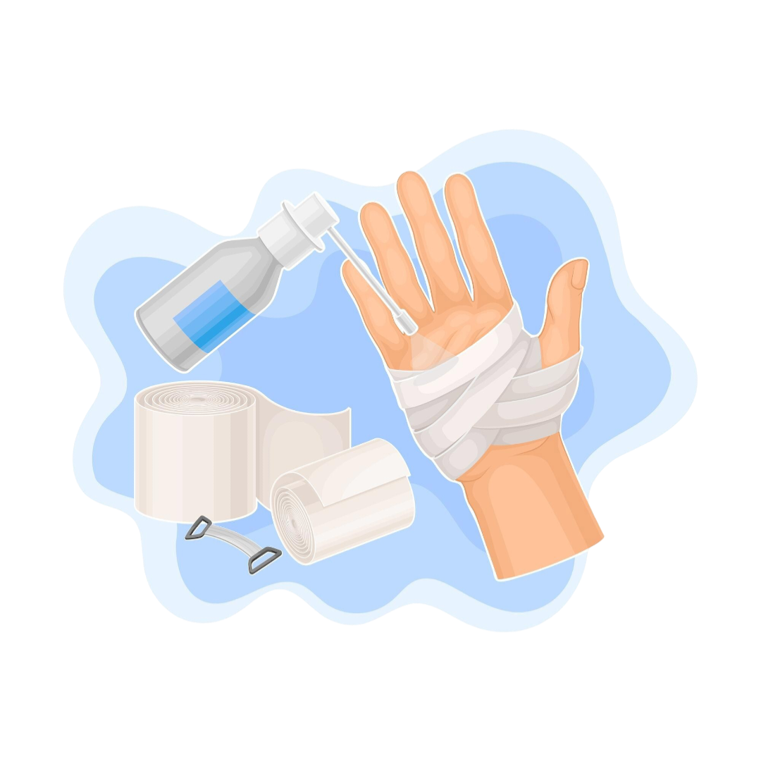 تضميد القرح السريرية والحروق